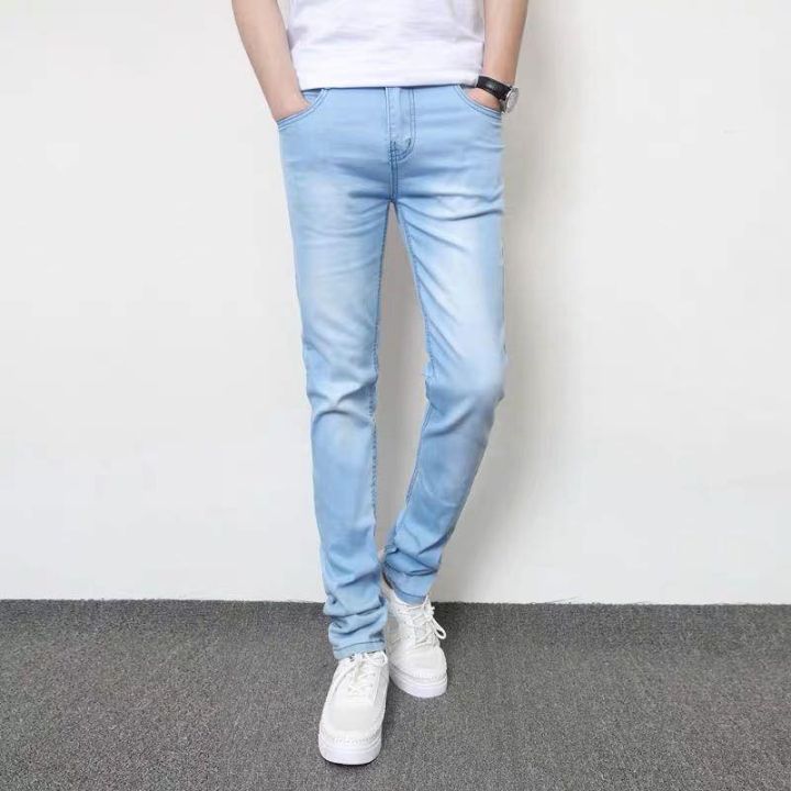 Sky blue Denim jeans pant For Him | Daraz.pk