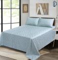 Jacquard Bedsheet Set - Bed Sheets with Pillowcase - DOUBLE/QUEEN BED (96 x 94 Inches). 