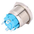 2pcs 12~24VDC Push Button Switch 19mm Round 4PIN Self Reset with Light Power Pattern. 