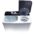 Haier HWM-80-AS Semi Auto Twin Tub Washing Machine - 8 Kg - White & Green HWM 80-AS. 