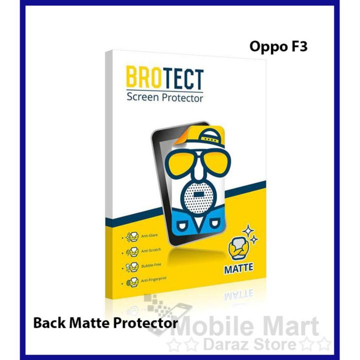 Oppo F3 Back Matte Protector Soft Skin Sheet Soft Film Protection For Oppo F3