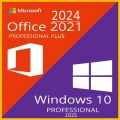 Window 10 pro Geniune 2023/2025 Latest + Microsoft Office Professional Plus 2021/2024 (64bit Pre-activated for Lifetime) + 8/16GB USB...(3 in 1). 