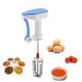 Semi Mixer Egg Beater Manual Self Turning Stainless Steel Whisk Hand Blender Egg Cream, Easy flow blender 5x faster. 