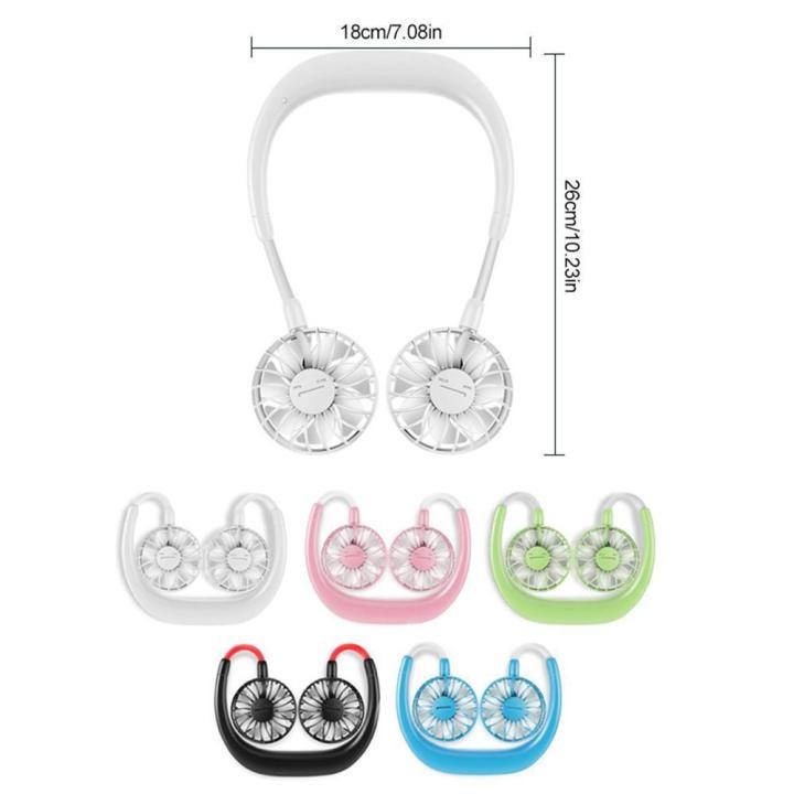 Goglor%20Hands-free%20Neck%20Band%20Hands-Free%20Hanging%20USB%20Rechargeable%20Dual%20Fan%20Mini%20Air%20Cooler%20Summer%20Portable,Headphone%20Design%20Wearable%20Neckband%20Fan%20Necklance%20Fan%20Cooler%20Fan%20-%20Image%203