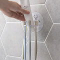 No-Punching Wall Hanger Toothbrush Holder,Toothpaste Beard Shaver Storage Rack Bathroom Hook, Transparent. 