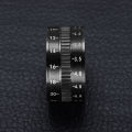 Fidget Anxiety Rotating Rings 12MM Camera Lens Stainless Steel Ring Stress Relieving Spinner Ring Jewelry for Men. 