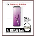 For Samsung S8 Plus Curved Plating Full Covering Soft Pet Film Screen Protector Transparent -Not Tempered Glass. 