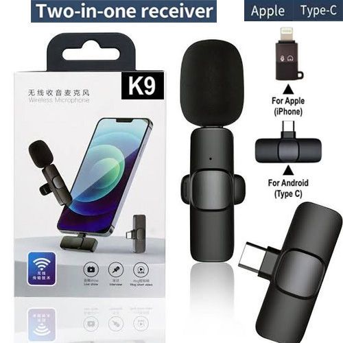 K9 Collar Wireless Microphone - Lavalier Mic for iPhone, Android & Type-C Devices -K-9 Wireless Microphone - tiktok influencer starter pack