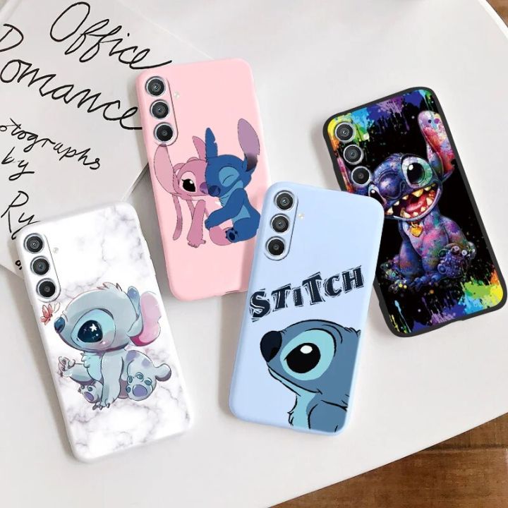 For Samsung Galaxy A34 5G Phone Case Shockproof Silicone Soft TPU Back Cover For SamsungA34 A 34 6.5'' Disney Stitch Couqe Funda