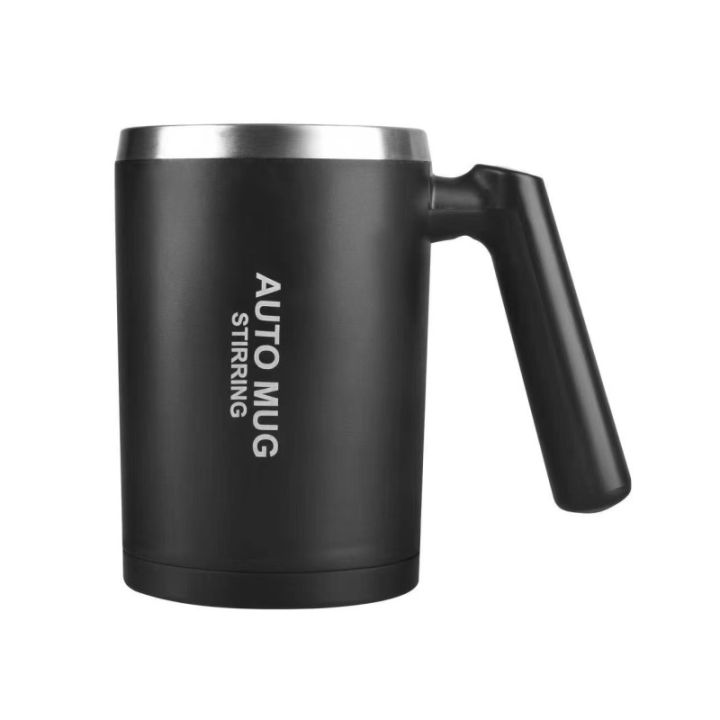 Auto-Stir QuickMix Coffee Mug Stainless Steel with Lid
