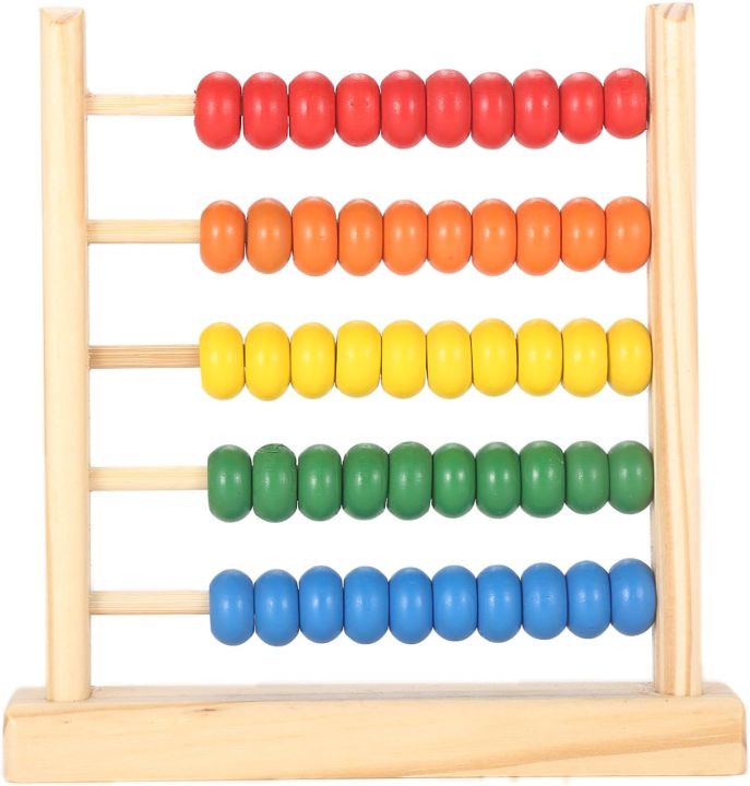 Wooden Abacus, Colorful Beads, Counting and Numbers, Learning Abacus, Addition and Subtraction Arithmetic Teaching Tools