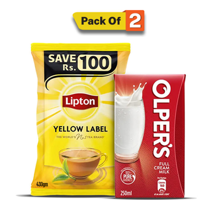 Lipton Yellow Label Tea 430g x Olpers 250ml