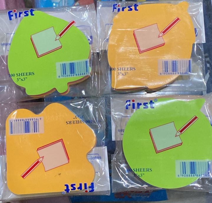Sticky Notes, Bright Neon Colors 3*3 Red Green Yellow Pink orange
