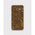 Samsung A530, A5 2017 Cover In Hybrid Soft Case Cover Tpu Brown Floral Print - 1Cover2168-. 