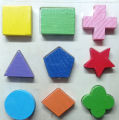Pack of 3 Wooden Geometric Shapes Puzzles. 