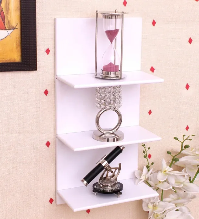 WOODLAND%20FURNITURE%20Wall%20Mounted%20Wooden%20Shelves%20Floating%20Shelves%20Storage%20Racks%203%20Tier%20wall%20decoration%20shelf%20-%20Image%203