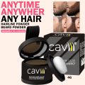 Waterproof Caviii hairline powder 4g roots touch up for Grey & thinn hairs to make hair thickker instantly made in France. 