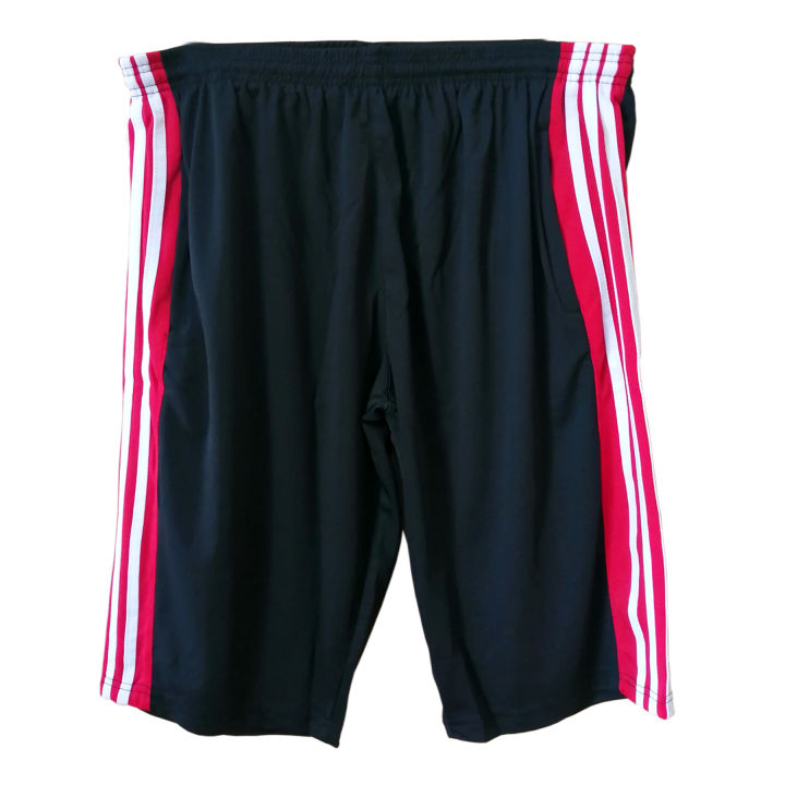 Half Length Men Pajamas for Casual Wear with Elasticated Waistband with Pockets for Sleeping Trouser Summer Shorts for Men Swimming and Jogging Pants in Black and Blue