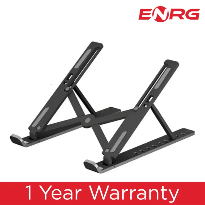 Energy%20-%20ENRG%20Portable%20Aluminum%20Foldable%20Laptop%20Metal%20Stand%20Hinge%20Adjustable%20Height%20Folding%20Holder%20Solid%20With%20Anti%20Slip%20Rubber%20Grips%20Silver%20-%20Image%202