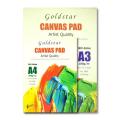 A4 Size Canvas Pad 10 Sheets 100% Cotton 280gsm. 