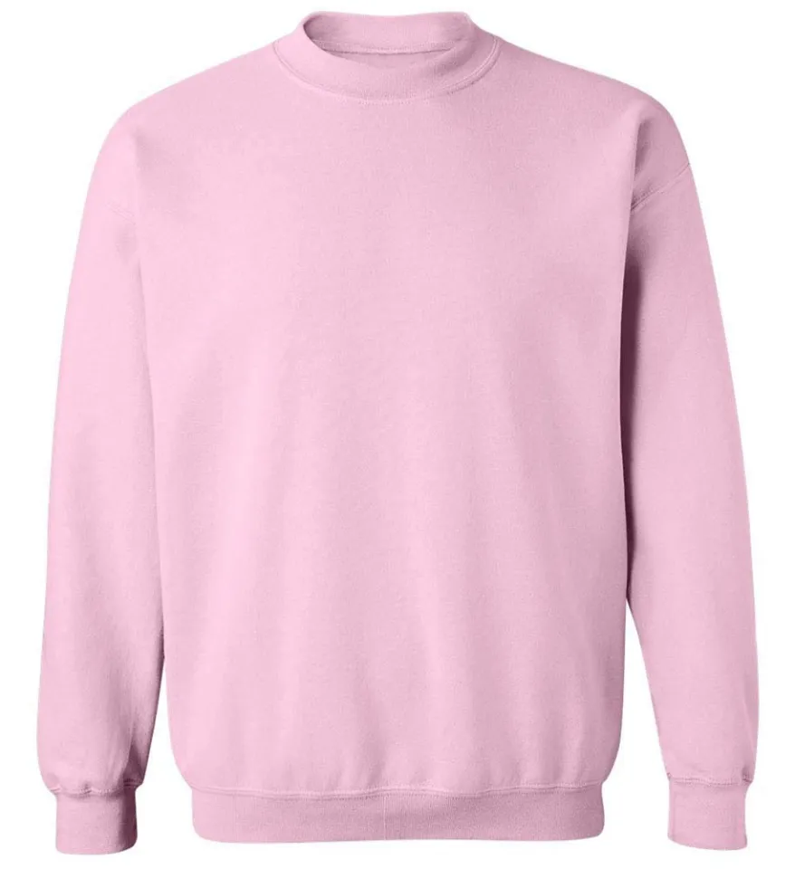 Men's pink crew neck sweatshirt best sale