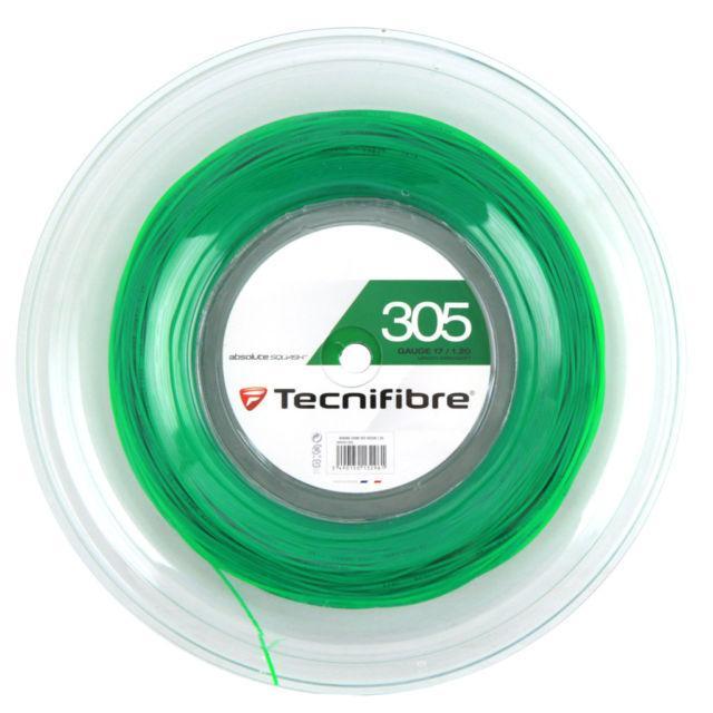 Tecnifibre 305 Green 1.20mm 17G 660ft 200m Squash String 1 Racket Set