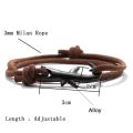 Noter New Shark Bracelet Unisex Double Layer Adjustable 3mm Cord Chain Braclet Beach Jewelry Accessories Surfer Braslet Pulsera Dinner Ronvsa. 