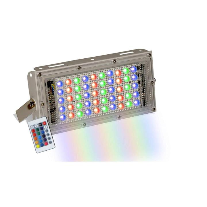 50W LED Flood Light Water Proof - Red,Green,Blue,White Warm And 16 color RGB Remote Control