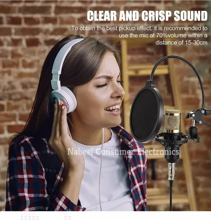 Bm%20800%20Condensor%20Microphone%20Complete%20Kit%20-%20with%20Pop%20Filter,%20Arm%20Scissor%20Stand%20&%20Phantom%20Power%20With%20XLR%20Cable%20-%20Image%204