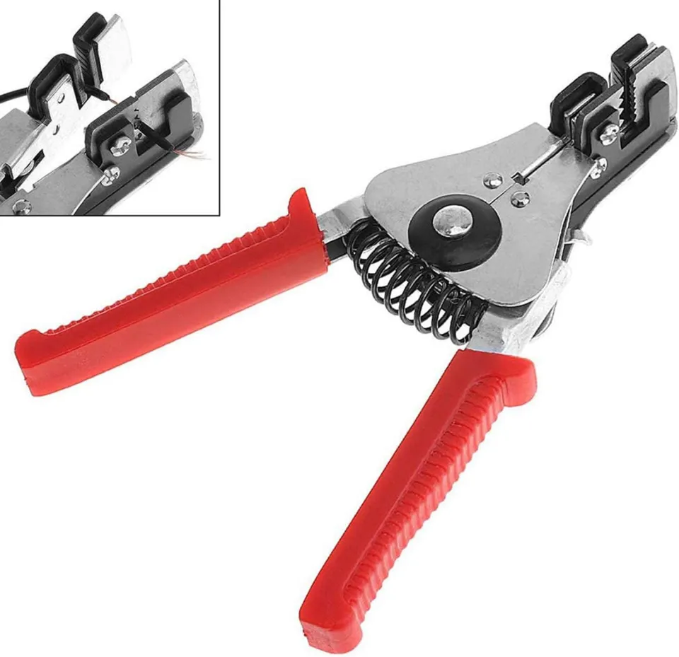 Automatic Adjustable Wire Stripper & Cutter Tool - Blue, 2-Year Warranty