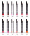 【2024】 Pudaier 12pcs/set Multicolor Lip Liner Pencil Coloring Lip Makeup Beauty Tools Waterproof Long Lasting Cosmetic Lipliner Pen kit. 