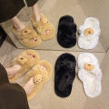 Thick Bottom Fur Slippers Fall and Winter New outside Girls Cartoon Capi Bara Soft Bottom Light Luxury Lightweight Stepping Shit Feeling. 
