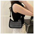 black  bag Trendy brilliant  Women's bag Shoulder bag for  use Party Office Fashion enthusiasts Versatile. 