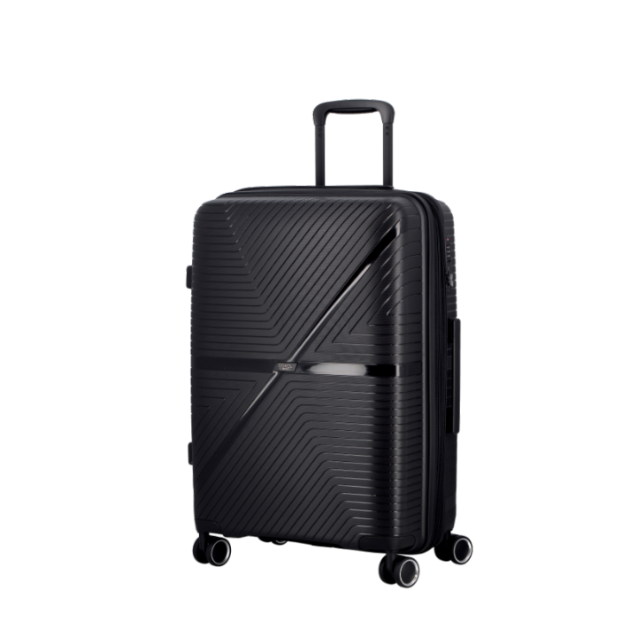 JUMP® OSKOL-PULSAR PP Expandable 24" Medium Suitcase Luggage Trolley, TSA Lock, 4 Wheels, Hardside
