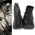 Car Shift Boot Shift Dust Cover Leather Gear Shift Cover with Handbrake Boot for OPEL CORSA C TIGRA B COMBO C 1. 