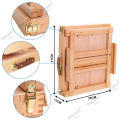 SINOART LOW NOQ Art Easel box In stock table top easels for display beech wood. 