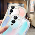 VRQR Wavy Edge Phone Case For infinix note 12 Turbo G96 Mobile cover Shockproof Gradient Pattern Back Cover infinix X670. 