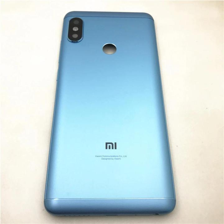 Original Battery Back Cover For Xiaomi Redmi Note5 Back Housing Rear Door Case Redmi Note 5 pro Power Volume Buttons+Camera Lens