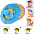 Baby Shower Cap Adjustable Hair Wash Hat For Kids Ear Protection Kids Shampoo Cap Durable Protect Eye Water-proof. 