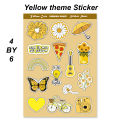 New Colorful Aesthetic Sticker Sheet for Journal - UNCUT Stickers for scrapbook - Aesthetic themed sticker pack. 