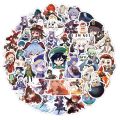 【HOT】 10/20/50/100Pcs Anime Genshin Impact Game Stickers Cartoon Kids Toy Laptop Motorcycle Skateboard Car Phone Vinyl Decals Sticker. 