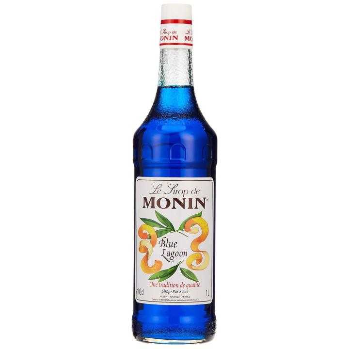 Monin Blue Lagoon Syrup Bottle