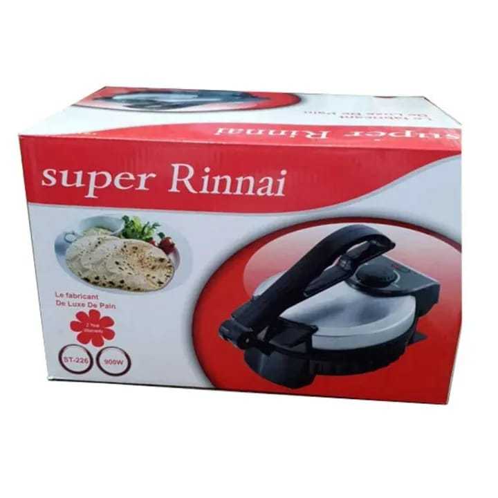 Super Rinnai Electric Roti Maker Machine – Black & Silver