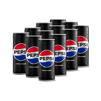Pepsi Zero Sugar 250ml Can - Pack of 12