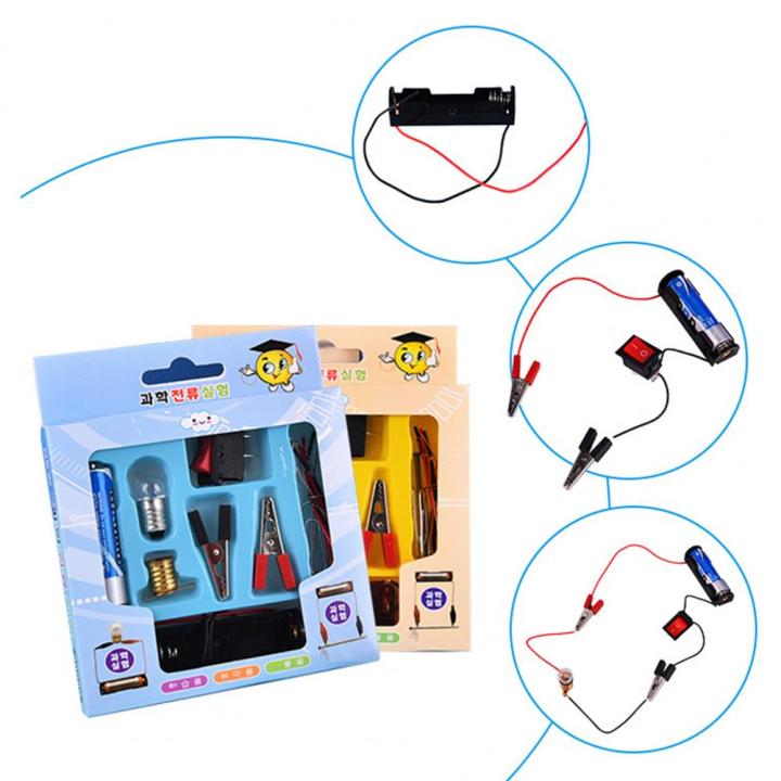Circuit Experiment Toy for Kids - Electric Experiment Toy for Kids - School Project Light Bulb Science and Technology Circuit Accessories