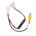 ZOROOM 4 Pin Car Reverse Camera Retention Wiring Harness Cable Plug Adapter Connector Fit for Toyota. 