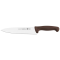 TRAMONTINA (BRAZIL) 8" HIGH-CARBON STEEL BLADE BUTCHER/MEAT KNIFE With Black Polypropylene Handle. 