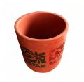 Clay Glass Set - 6 Glass| Clay Crockery Pots | Earthen Crockery Pots | Terracotta Crockery Pots. 