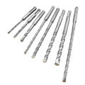 Yfashion 8Pcs/Set Round Shank Alloy Percussion Bit Concrete Wall Drilling ools Models:8 pcs ziplock bag. 