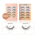 NEW 5 pairs 3D mink natural makeup eyelash extension long cross volume soft false eyelashes winged faux cils. 